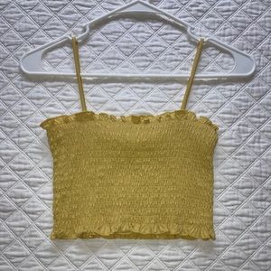 Cropped Bandeau Tank with straps